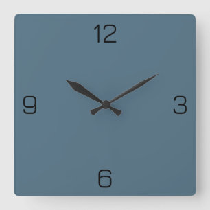 Relógio Quadrado Aegean Blue 4E6E81 Color - Opção para adicionar no