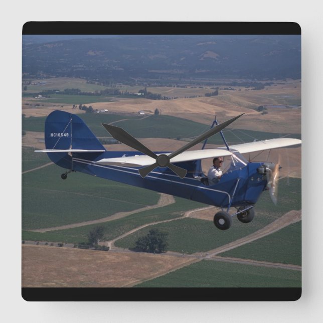 Relógio Quadrado Aeronca, C-3, 1931, Schellville_Classic Aviation (Frente)
