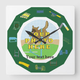 Relógio Quadrado Agilidade Personalizar Foto