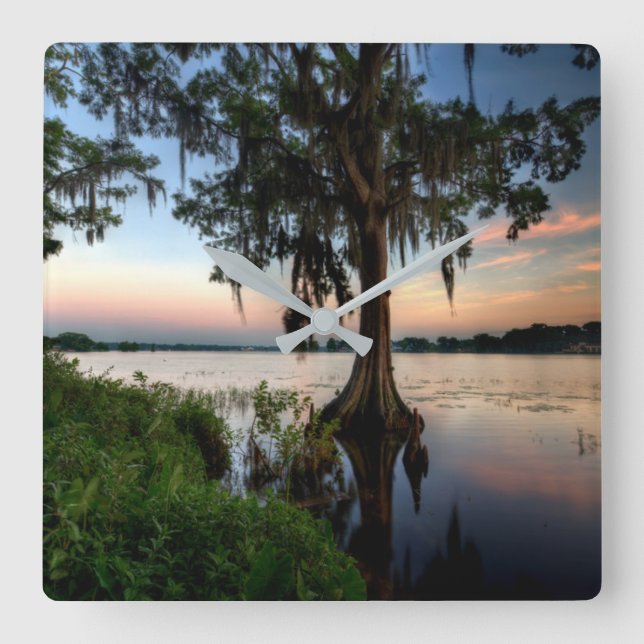 Relógio Quadrado Água | Kraft Azalea Park Maitland Florida (Frente)