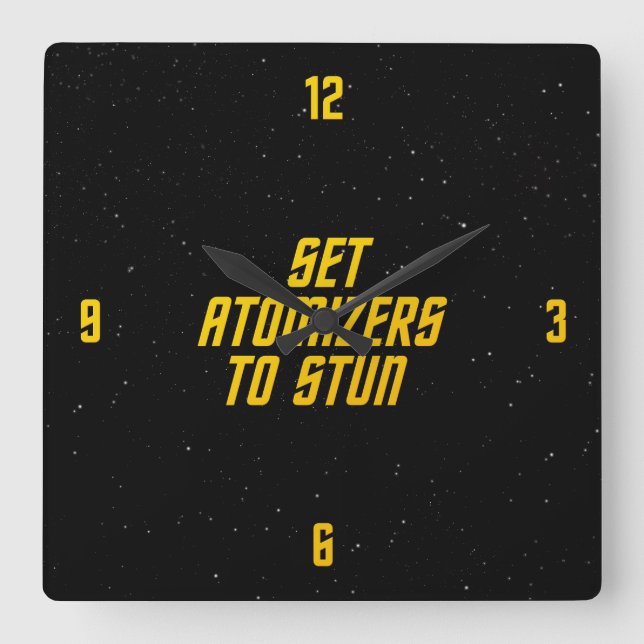 Relógio Quadrado Ajuste atomizadores para stun (Frente)