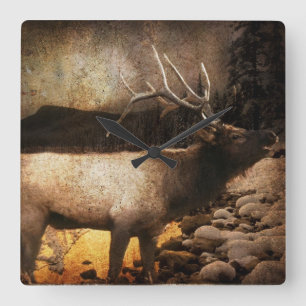 Relógio Quadrado Alce da montanha russa