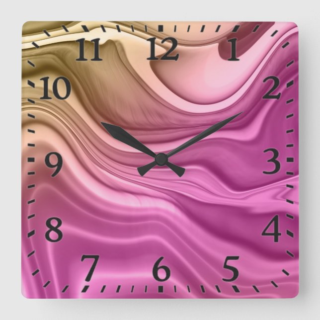 Relógio Quadrado Alcohol Ink Set Aurora Digital Paper-40817 (Frente)