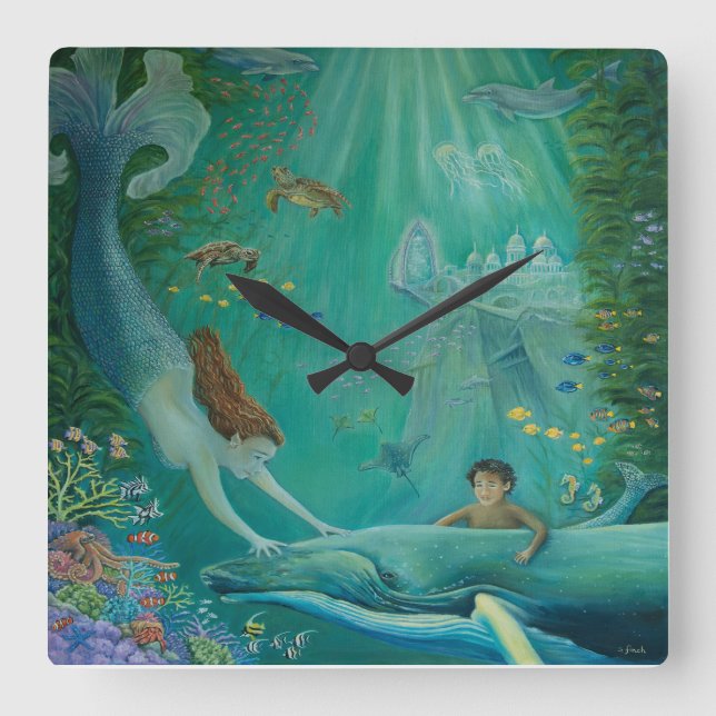 Relógio Quadrado Além do Recife a Atlantis (Frente)