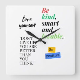 Relógio Quadrado ama-te