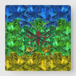 Relógio Quadrado Amazigh