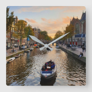 Relógio Quadrado Amesterdã