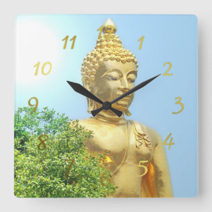 Relógio Quadrado amigo Budha