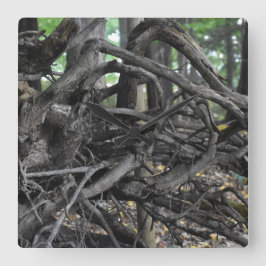 Relógio Quadrado Amor a Árvore Falsa