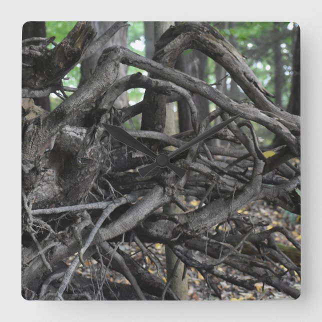 Relógio Quadrado Amor a Árvore Falsa (Frente)