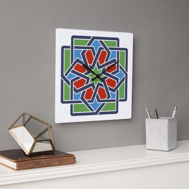 Relógio Quadrado Andalucia 4 (Escritório)