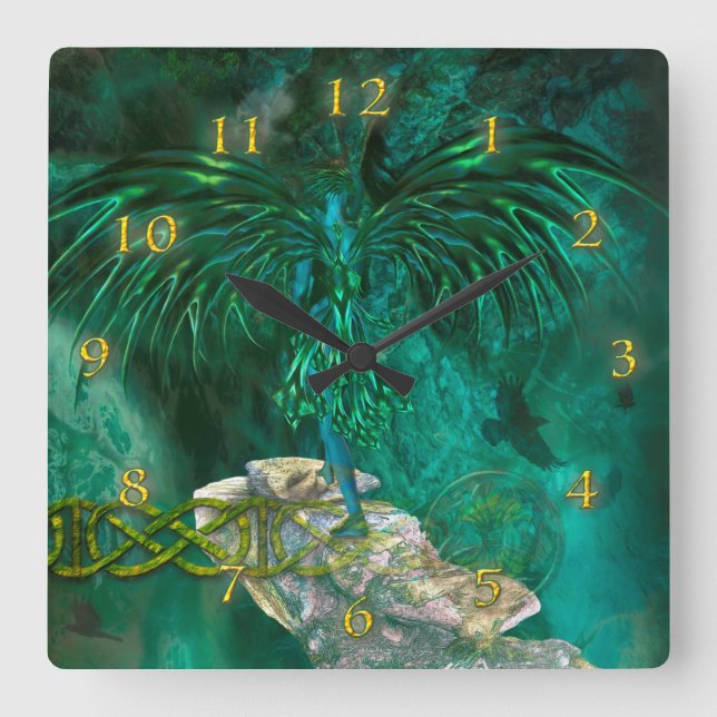 Relógio Quadrado Angel Walker "REALM OF NEFERFANAWA" (Frente)