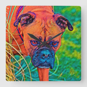Relógio Quadrado AnimalColor_Dog_027
