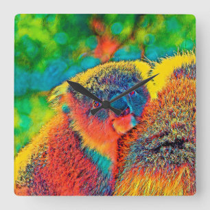Relógio Quadrado AnimalColor_Koala_001