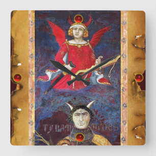 RELÓGIO QUADRADO ANTECIPADAMENTE RENAISSÂNCIA TAROTS 15/O DIABO