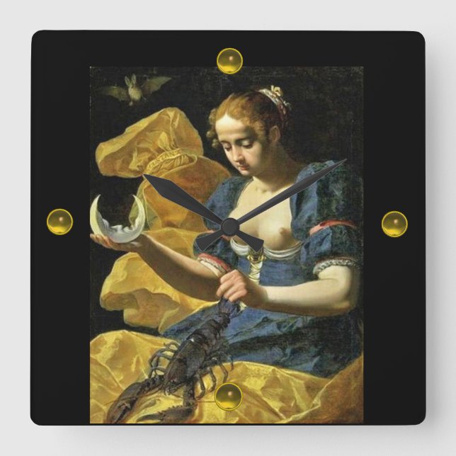 RELÓGIO QUADRADO ANTECIPADOR DE RENASCIMENTO 18/A LUA (Frente)