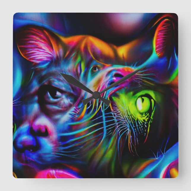 Relógio Quadrado Antrofobia (Frente)