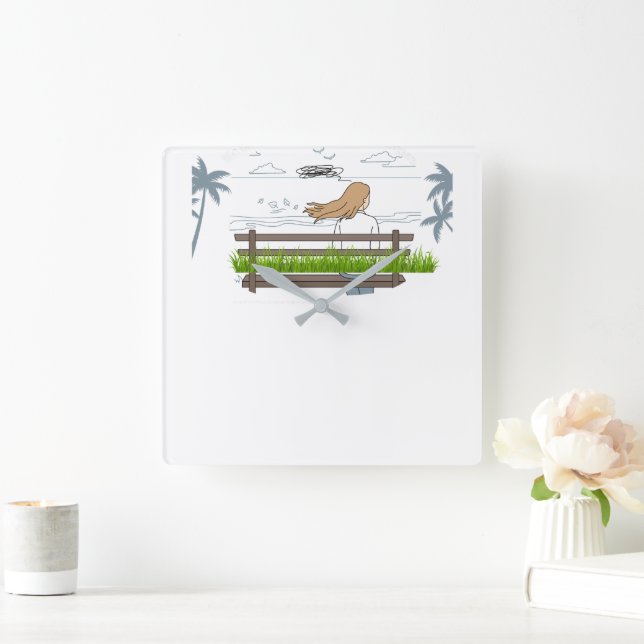 Relógio Quadrado Ao ar livre (Lar)