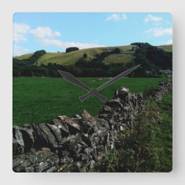 Relógio Quadrado Ao longo da parede
