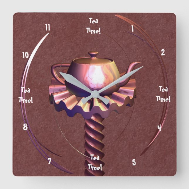 Relógio Quadrado Após reflexão (Frente)