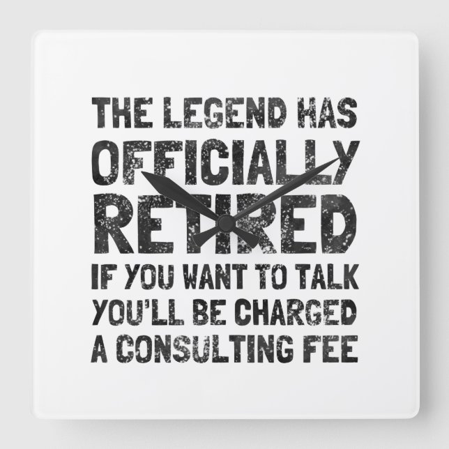 Relógio Quadrado Aposentado 2020 (Frente)