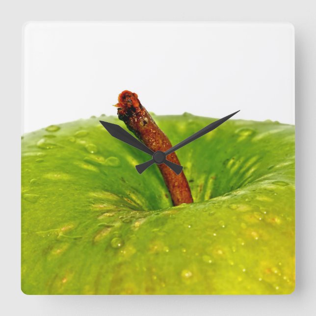 Relógio Quadrado Apple verde (Frente)