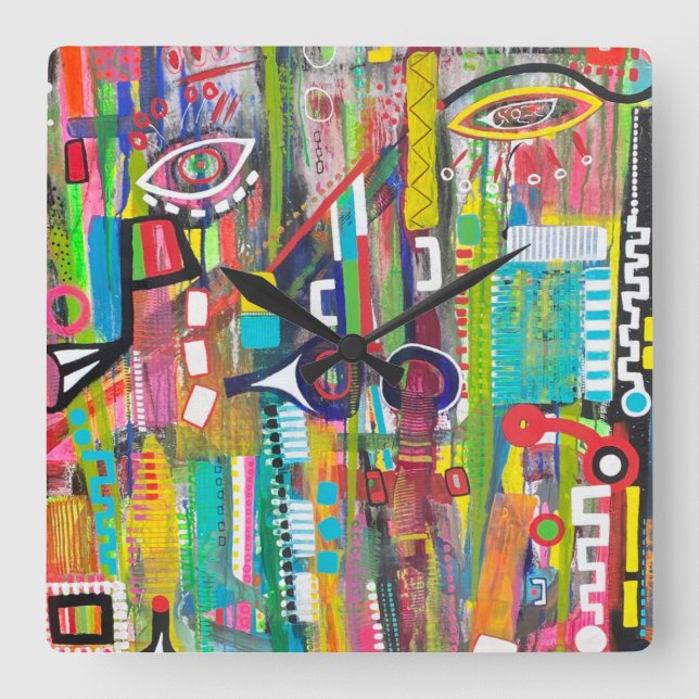 Relógio Quadrado Aqualung Wall Clock (Frente)