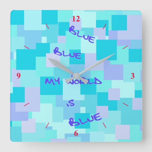 Relógio Quadrado Aquasquare Cubed (Frente)