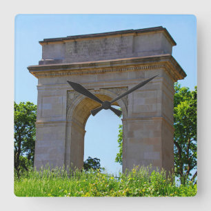 Relógio Quadrado Arco memorável da Primeira Guerra Mundial de