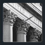 Relógio Quadrado Arquitetura VIII de NYC<br><div class="desc">Viagem</div>