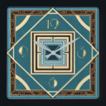 Relógio Quadrado Art Deco<br><div class="desc">design de relógio do excelente. Você vai adorar como os outros. Esteja livre para usar este design para outro produto que você quiser ou para personalizar e adicionar seu texto. Siga-me para mais. Obrigado. Tenha um bom dia.</div>