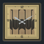 Relógio Quadrado Art Deco<br><div class="desc">design de relógio do excelente. Você vai adorar como os outros. seja livre para usar este design para outro produto que quiser ou para personalizar e adicionar seu texto. Siga-me para mais. Obrigado. Tenha um bom dia.</div>