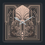 Relógio Quadrado Art Deco<br><div class="desc">Veja minha loja para mais itens padronizados.</div>