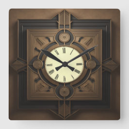 Relógio Quadrado Art Deco