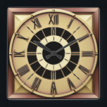 Relógio Quadrado Art Deco<br><div class="desc">design de relógio do excelente. Você vai adorar como os outros. Esteja livre para usar este design para outro produto que você quiser ou para personalizar e adicionar seu texto. Siga-me para mais. Obrigado. Tenha um bom dia.</div>