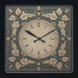 Relógio Quadrado Art Deco<br><div class="desc">design de relógio do excelente. Você vai adorar como os outros. Esteja livre para usar este design para outro produto que você quiser ou para personalizar e adicionar seu texto. Siga-me para mais. Obrigado. Tenha um bom dia.</div>