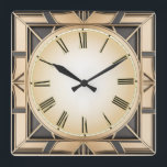 Relógio Quadrado Art Deco<br><div class="desc">design de relógio do excelente. Você vai adorar como os outros. Esteja livre para usar este design para outro produto que você quiser ou para personalizar e adicionar seu texto. Siga-me para mais. Obrigado. Tenha um bom dia.</div>