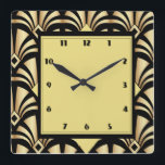 Relógio Quadrado Art Deco<br><div class="desc">design de relógio do excelente. Você vai adorar como os outros. Esteja livre para usar este design para outro produto que você quiser ou para personalizar e adicionar texto. Siga o mw para mais. Obrigado. Tenha um bom dia.</div>