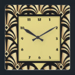 Relógio Quadrado Art Deco<br><div class="desc">design de relógio do excelente. Você vai adorar como os outros. Esteja livre para usar este design para outro produto que você quiser ou para personalizar e adicionar texto. Siga o mw para mais. Obrigado. Tenha um bom dia.</div>