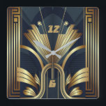 Relógio Quadrado Art Deco<br><div class="desc">design de relógio do excelente. Você vai adorar como os outros. Esteja livre para usar este design para outro produto que você quiser ou para personalizar e adicionar seu texto. Siga-me para mais. Obrigado. Tenha um bom dia.</div>