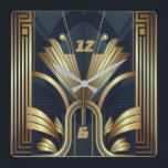 Relógio Quadrado Art Deco<br><div class="desc">design de relógio do excelente. Você vai adorar como os outros. Esteja livre para usar este design para outro produto que você quiser ou para personalizar e adicionar seu texto. Siga-me para mais. Obrigado. Tenha um bom dia.</div>