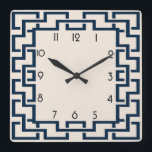 Relógio Quadrado Art Deco<br><div class="desc">design de relógio do excelente. Você vai adorar como os outros. Esteja livre para usar este design para outro produto que você quiser ou para personalizar e adicionar seu texto. Siga-me para mais. Obrigado. Tenha um bom dia.</div>