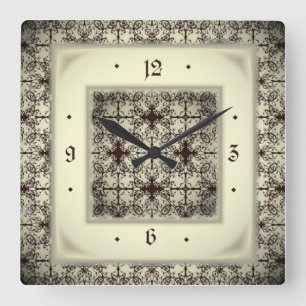 Relógio Quadrado Art Deco