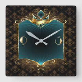 Relógio Quadrado Art Deco