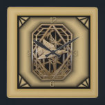 Relógio Quadrado Art Deco<br><div class="desc">design do excelente. Você vai adorar como os outros. Esteja livre para usar este design para outro produto ou para adicionar seu texto. Siga-me para mais. Obrigado. Tenha um bom dia.</div>