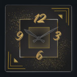 Relógio Quadrado Art deco<br><div class="desc">Excelente e design de alta qualidade. Você vai adorar como os outros. Esteja livre para usar este design para outros produtos que você quiser ou para adicionar seu texto. Obrigado.</div>