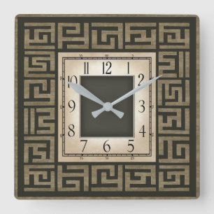 Relógio Quadrado Art deco