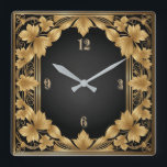 Relógio Quadrado Art Deco<br><div class="desc">design de relógio do excelente. Você vai adorar como os outros. Esteja livre para usar este design para outro produto que você quiser ou para personalizar e adicionar seu texto. Siga-me para mais. Obrigado. Tenha um bom dia.</div>