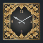 Relógio Quadrado Art Deco<br><div class="desc">design de relógio do excelente. Você vai adorar como os outros. Esteja livre para usar este design para outro produto que você quiser ou para personalizar e adicionar seu texto. Siga-me para mais. Obrigado. Tenha um bom dia.</div>