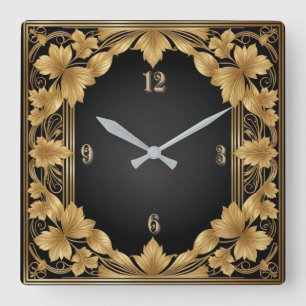Relógio Quadrado Art Deco